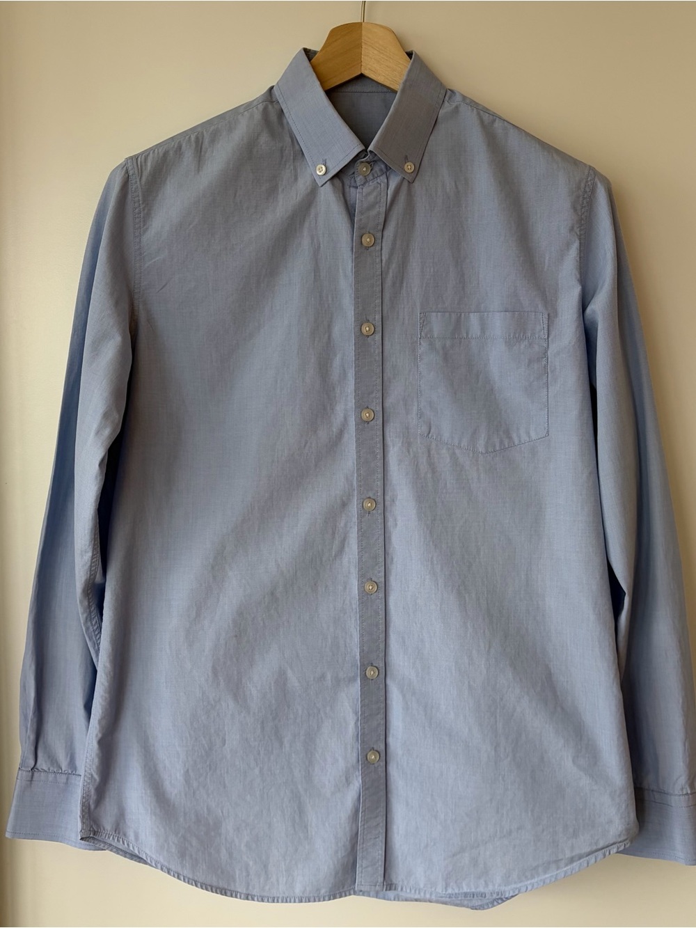 Classic Men's Light Blue Button-Down Shirt
